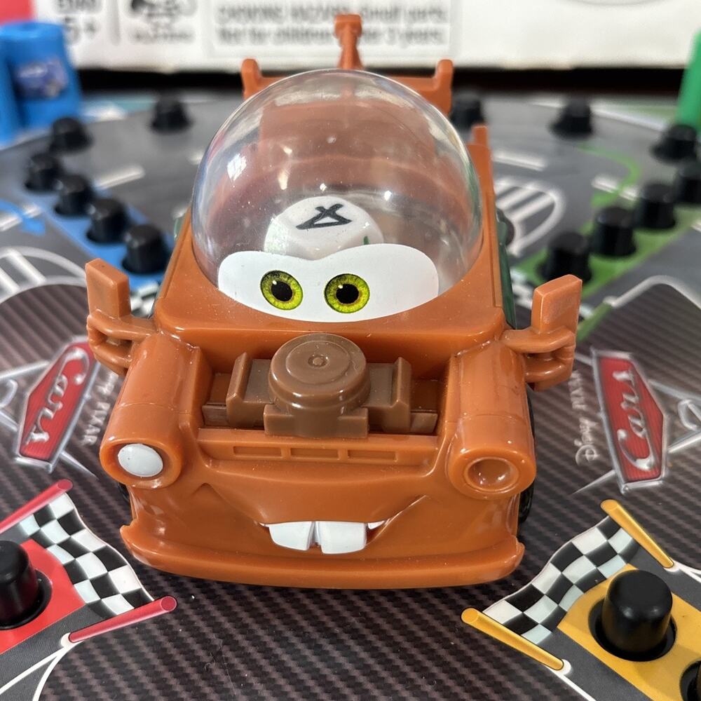 Hasbro Disney Pixar Cars 2 Pop-O-Matic Trouble Game With Mater Complete Box - Picture 4 of 9